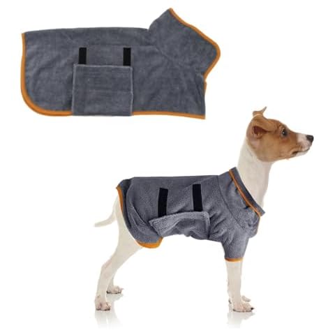 PLUSHCEWT Microfibre Dog Bathrobe for Small Dogs Cover
