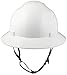 TRUECREST/HDPE Natural White Full Brim Hard Hat with Fas-trac Suspension