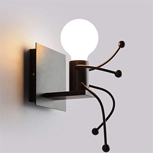 Preisvergleich Produktbild LHY LOFT Retro Industriewandleuchte Kreative Villain Eisen-Kunst-LED Wandleuchte Lampe Hauptdekoration für Kinder Schlafzimmer Treppen Hotel Halle Patio Flur,Sit