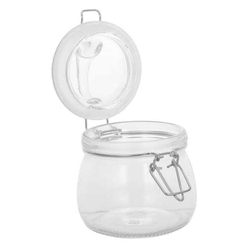 EXHUMKY Frasco Sellado, Frasco Transparente Para Miel, Contenedor Para Miel, Frasco Tradicional Para Encurtidos, Frasco Para Encurtidos Domésticos, Frasco Para Encurtidos, Frasco Para