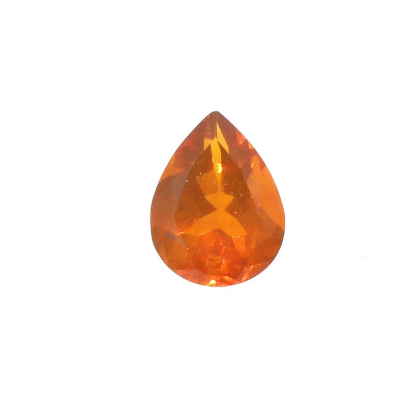 Opale mexicaine naturelle AAA+ taillée en poire de qualité joaillerie