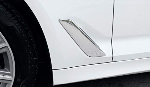 Cubierta cromada para guardabarros de coche, decoración de aire para Serie 5 2017-2022 6