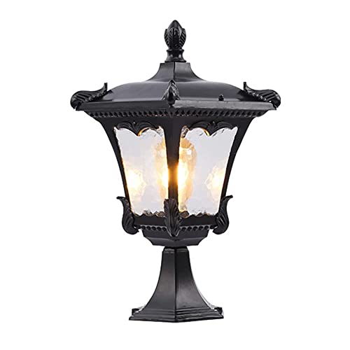 Luminaire de pilier extérieur de base E27 lanterne de poteau étanche jardin