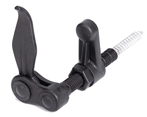 Alberts 308124 Arrêt de volet type Marseillais | à visser | plastique, noir | 25-70 mm