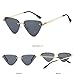 WYUYIWH Sunglasses Women Men Cat Eye Gradients Lens Alloy Metal Frame Eyewear UV400
