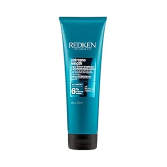 Redken Treatment Mask for Damaged Hair, Infused with Biotin, Extreme Length, Rinse-Out, For All Hair Types, 250 ML