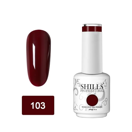 Image of SHILLS PROFESSIONAL UV /LED Soak Off Gel Polish Finish Color Shade 103 15 Millilitres