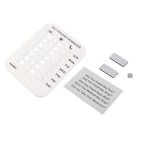 Dog Feeding Chart, Cat Feeding Reminder Dog Feeding Reminder Sticker Accessories Daily Indication Chart Feed Your Pets Dog Planner Easy to Use on Fridge, Wall, Food Storage Bin