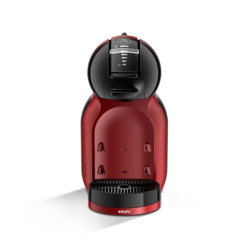 NESCAFÉ Dolce Gusto Mini Me von Krups, kleine automatische Kaffeekapselmaschine, heiße und kalte Getränke, 15 Bar Druck, 0,8 Liter Wassertank, Eco-Mode, Cherry Rot/Schwarz, KP123H 3