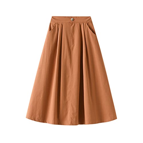 Jupe mi-longue pour femme fluide pour les journées de printemps et été