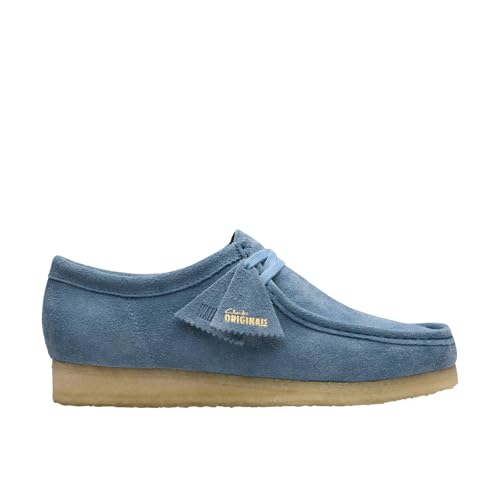 Image of Clarks - Mens Wallabee Shoe, Color French Blu, Size: 11.5 M US