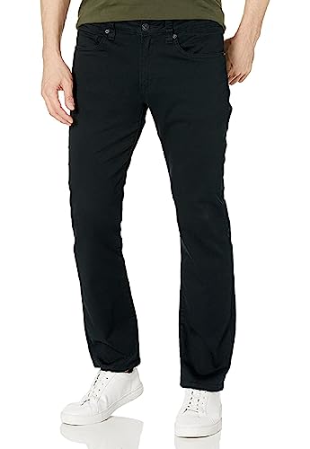 Buffalo David Bitton Straight Jeans Six 6, Nero Autentico, W32 / L30 Uomo