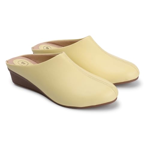 Image of Mules for Women, Open Back Wedge Heel Slip on Formal Shoes & Sandals Girls