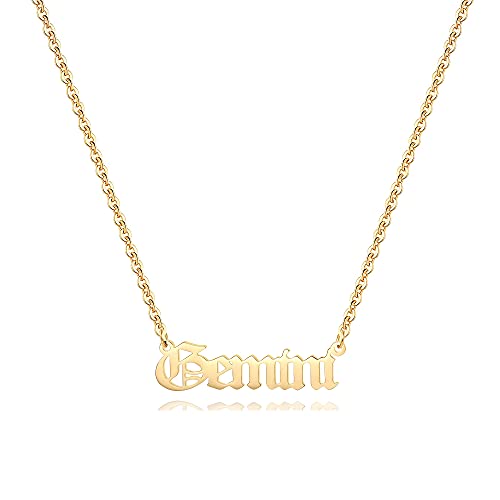 Aimber 18K Gold Plated Astrology Necklace for Women Jewelry 12 Zodiac Pendant Horoscope Constellations Necklace(Letter Gemini)