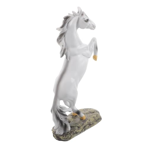 Statue de cheval en résine issue d'un artisanat minutieux pour decoration chic