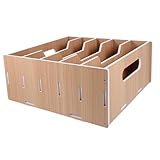 WEKAMOS Kassenschublade mit Mehreren Fächern Desktop Datei Organizer für Geldscheine und Münzen Platzsparend und Vielseitig Einsetzbar für Zuhause Feiner