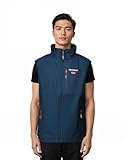 Geographical Norway VAKITO Hombre - Softshell sin mangas a prueba de viento y ligero, chaleco con cremallera al aire libre ideal para senderismo y actividades al aire libre, azul marino, M
