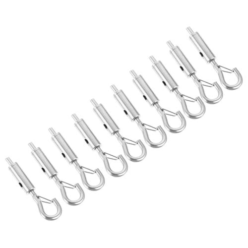 KICHOUSE 20pcs Rope Tensioner Wire Tensioner Turnbuckle Hook Silver Turn Buckle Copper