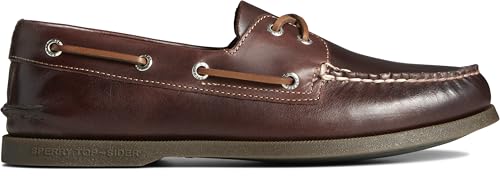 Men's Authentic Original 2-Eye Seasonal Boat Shoe, Brown Burnish, 9 Wide3