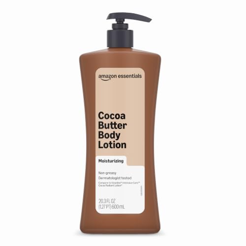 Image of Amazon Essentials Cocoa Butter Body Lotion, Lightly Scented, 20.3 Fl Oz, Pack of 1 (Previously Amazon Basics)