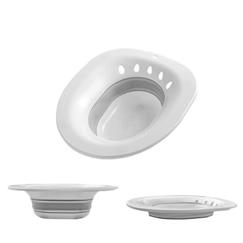 FROLDDRW Bidet Bidet Bidet Pieghevole Bidet Vasca da Bagno Come Inserto WC Pieghevole per WC Universale e Sedile WC(Silver)