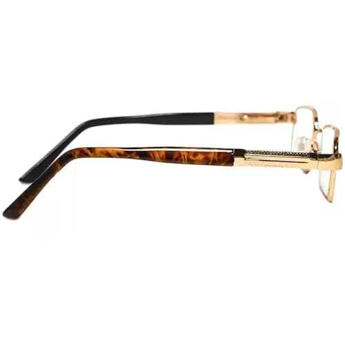 Image of CRIBA Golden Metal Frame Clear Reading Glass +1.00,+1.25,+1.50,+1.75,+2.00,+2.25,+2.50,+2.75,+3.00, +3.25 F