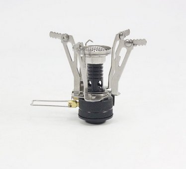 Ellen Outdoor Camping Hiking Cookware Backpacking Cooking Picnic Bowl Pot Pan Set (Black-Mini Stove) #TOP6