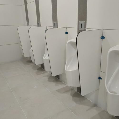 Partición de orinal para escuelas y baños infantiles con panel divisor de pared 6