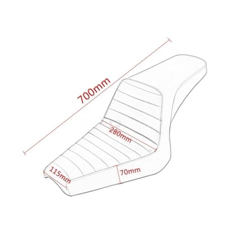Asiento de moto doble para XV950 Bolt 950 XVS R/C SPEC de 2013 a 2019 6