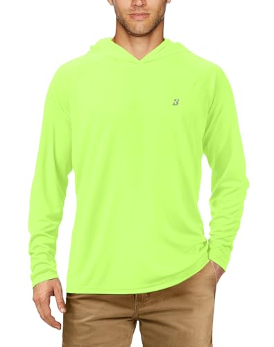 Image of Roadbox Mens Fishing Sun Hoodie, Long Sleeve UPF 50+ UV Protection Shirts