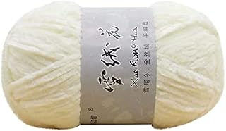 FeiliandaJJ(TM) Chunky Crochet Knitting Yarn,100g Cotton Double Knitting Yarn,100% Soft Velvet Wool Crochet Yarn for Scarf,Hat,Gloves,Weaving,Knitting & Crochet (J)