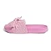 FUNKYMONKEY Women's Slides Sandals Bowknot Beach Casual Comfort Slippers (9 M US, Pink)