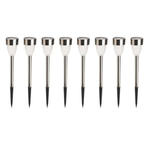 Ose Bornes solaires Tulipes Blanches - Lot de 8 Gris