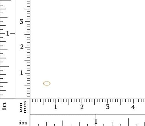 14Kt Gold Filled Oval 22ga 3.0x4.6mm Open Jump Ring - 50pcs (4456)/1