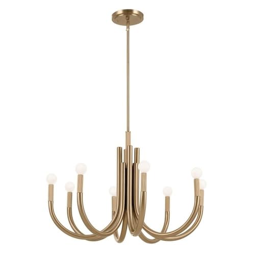 Kichler Odensa 8-Light Chandelier, Champagne Bronze