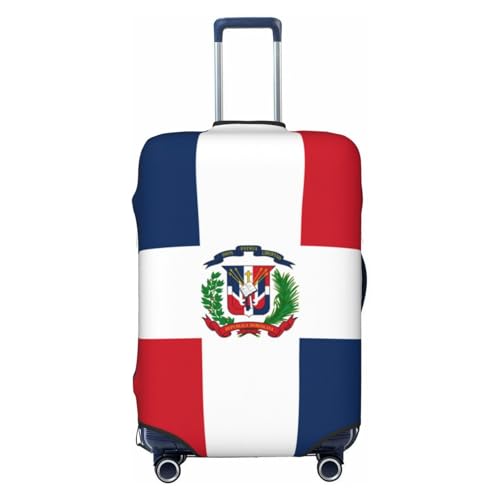 Dominican Republic Flag Luggage Cover For Travel Suitcase Protector Fits 18-32 Inch Case X-Large