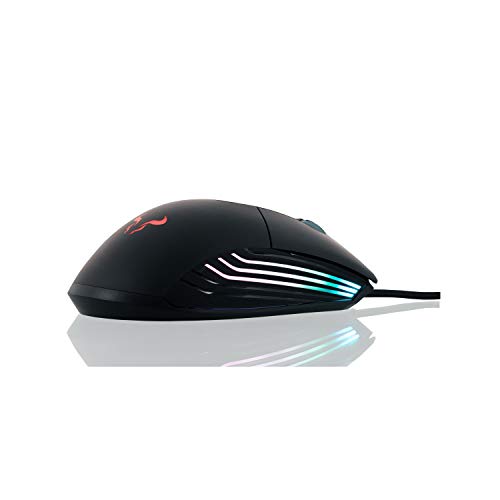Ratón Gaming 10000 dpi Rio Nadix RGB con 7 botones programables PC 7