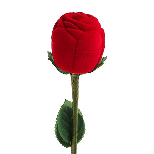 BOXO Velvet Rose Ring Box for Valentine's Day Gift Propose, Rose Day, Marriage Ceremony, Engagement Box-image-37