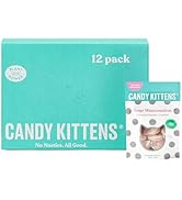 Bonbons végétaliens, bonbons et chatons acidulés (12 x 54 g), emballés avec du jus de fruits et des ingrédients naturels...
