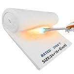Nelyrho Coperta isolante in fibra di ceramica, 61 x 40,6 x 2,5 cm, ignifugo e resistente al calore fino a 1482 °C, ideale per stufe a legna, camini, forni, forgie, forni per pizza e altro ancora