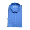 Sparrow Outfit Men’s Cotton Blend Regular Fit Shirt | Casual Wear Formal Shirts for Men and Boys | Spread Collar Long Sleeve Button Down Shirt for Office Parties Special Occasions (Cobalt Blue)