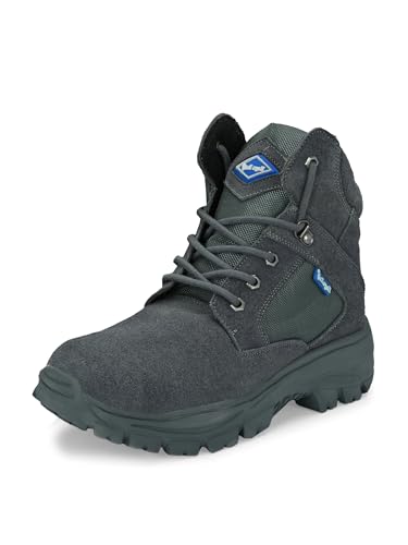 Image of Eego Italy Men's Genuine Leather Troop Aerolite 7.0 Military & Tactical Boot (Green) with Steel Toe Insert