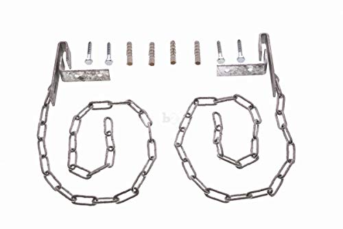 Gitterrostsicherung Lichtschachtsicherung mit Kette 1 Paar