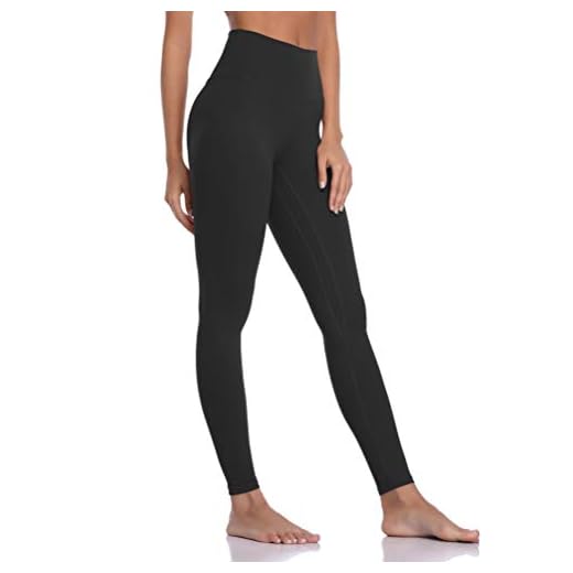Colorfulkoala Women's Brushed Buttery Soft High Waisted Leggings Full Length Yoga Pants (S, Black)