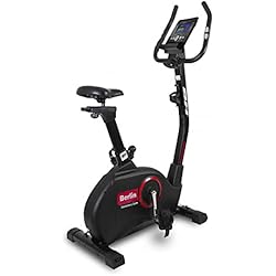 Bh Estaticas Bicicleta Estática BH Berlin SC100 - Volante inercia 9 kg - Freno magnético - 24 Niveles intensisdad - 12 programas predeterminados - sensores Ritmo cardiaco en Manillar - Sillín y Manillar Regulable