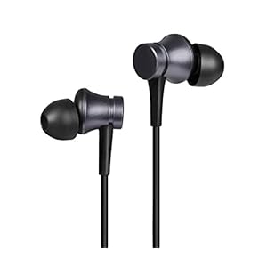 Xiaomi Wired in-Ear Earphones with Mic, Ultra Deep Bass & Metal Sound Chamber (Black)