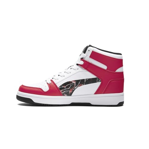 PUMA Kids Boys Rebound Layup Sl Heat Lightning Lace Up Sneakers Shoes Casual - Red - Size 7 M - image 3