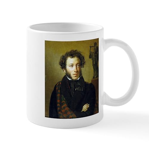 Taza de cerámica 11 oz CafePress con retrato Alexander Pushkin miniatura 1