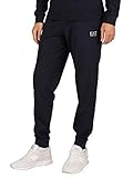 Baby French Terry Stoff Emporio Armani Herren Train-Core-Hose Trainingshose, Nacht Blau, Klein