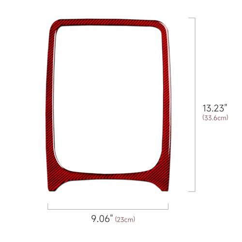 Image of GPS Navigation Panel Cover Decals for 2011-2020 Dodge Durango Accessories Carbon Fiber Stickers